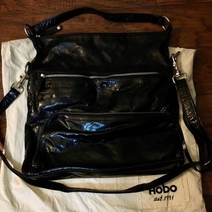 Hobo Quinn Patent Leather Shoulder/Crossbody Purse